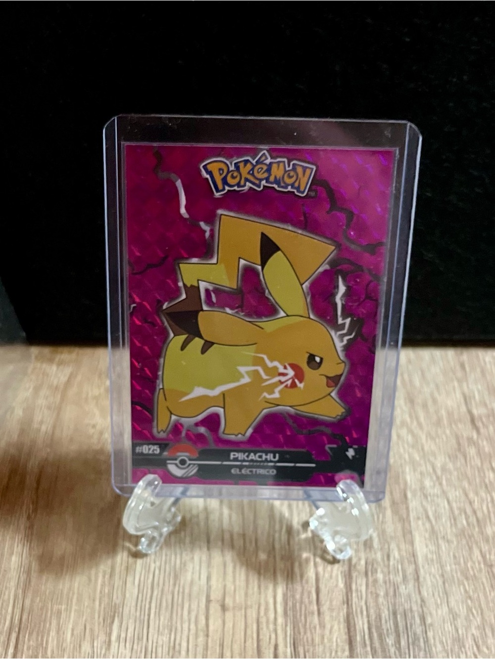 Pikachu RARE Mosaic Purple Crystal #025